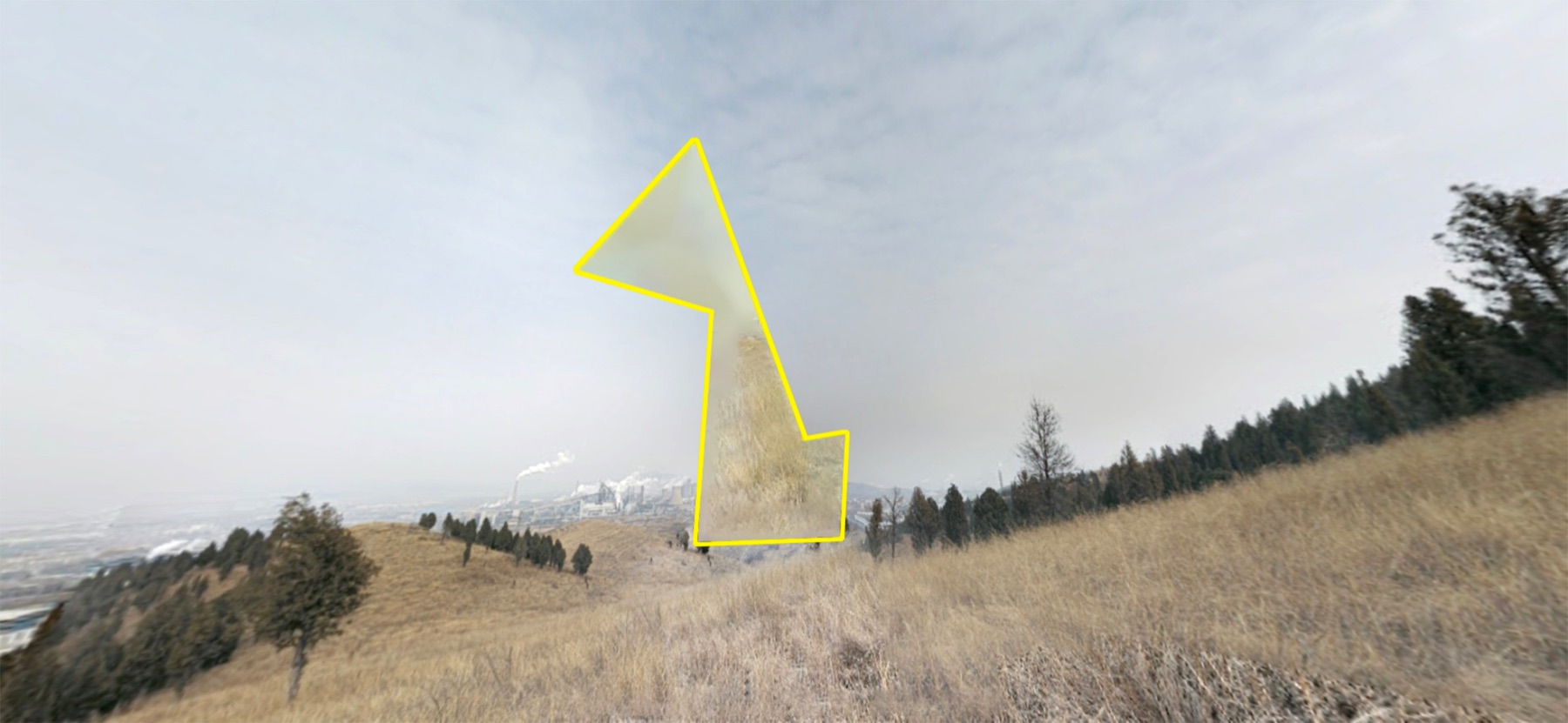 The Hollow of Google Street View — AI completion, 1
